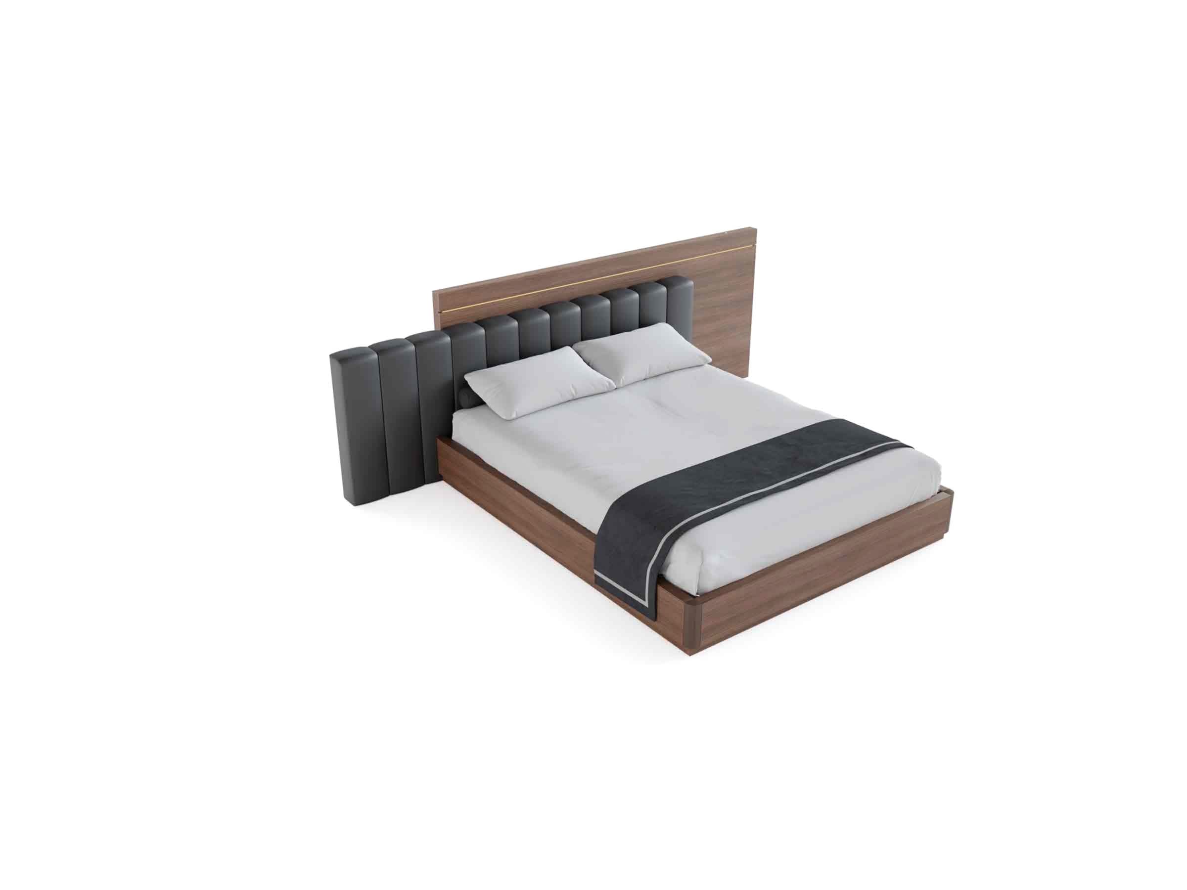 Double Storage Bed Sliced Headboard - Lazzoni™